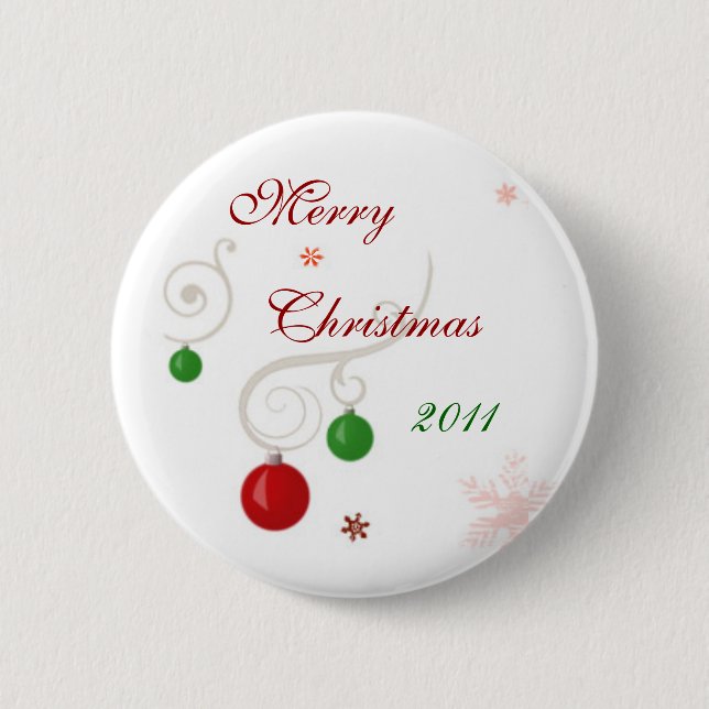 Frohe Weihnachten 2011 Button (Vorderseite)