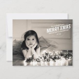 Frohe Weihnachten 2013 Foto-Flachkarte