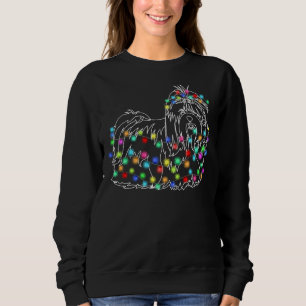 Frohe Weihnachten 2020 Shih Tzu Xmas Lights Sweatshirt