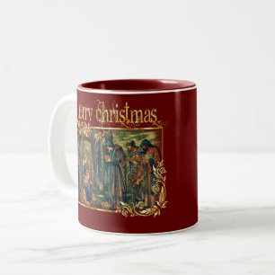 Frohe Weihnachten 2021 Jesus Krippe Advent Jones T Zweifarbige Tasse