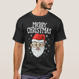 Frohe Weihnachten 2021 Maskierte Santa-Mütze Xmas- T-Shirt