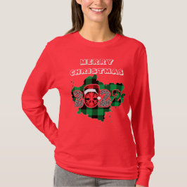 Frohe Weihnachten 2022 Holiday langen Ärmel T - Sh T-Shirt