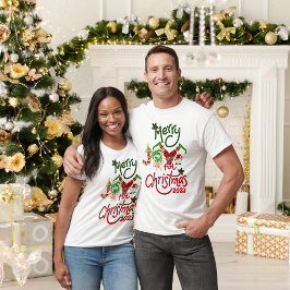 Frohe Weihnachten 2023 Unisex T - Shirt