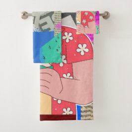 Frohe Weihnachten 2024 Badhandtuch Set