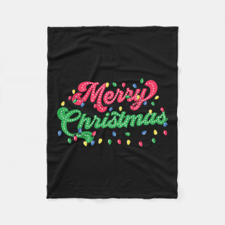 Frohe Weihnachten 2024 Familie Matching Christmas  Fleecedecke