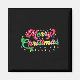 Frohe Weihnachten 2024 Familie Matching Christmas Magnet