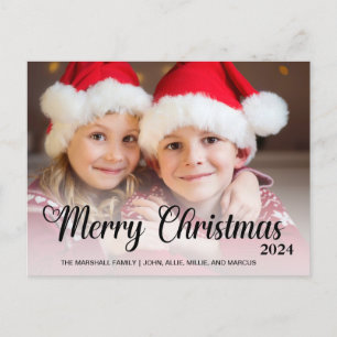 Frohe Weihnachten 2024 Foto Typografie