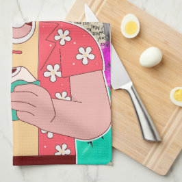 Frohe Weihnachten 2024 Geschirrtuch