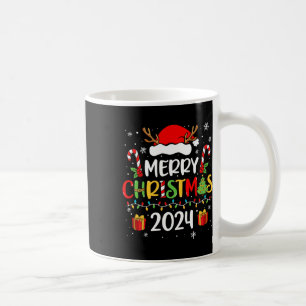 Frohe Weihnachten 2024 Weihnachtsmannmütze Matchin Kaffeetasse