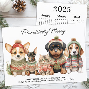 Frohe Weihnachten 2025 Kalender Hunde Haustier
