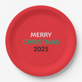 FROHE WEIHNACHTEN 2025 PAPIERTELLER
