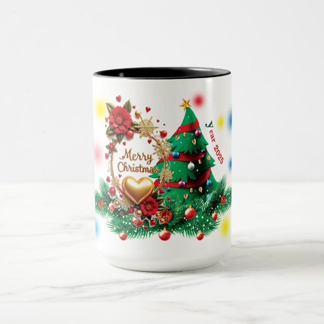 Frohe Weihnachten 2025 Tasse (Zentrum)