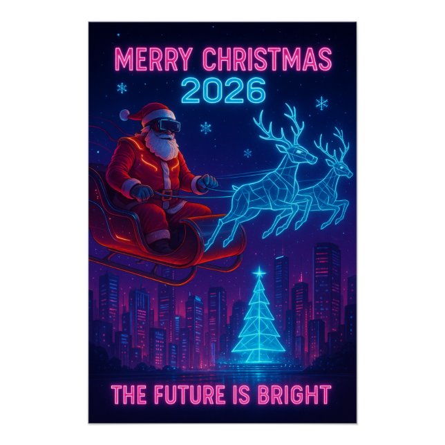 Frohe Weihnachten 2026 - Die Zukunft Poster (Vorderseite)