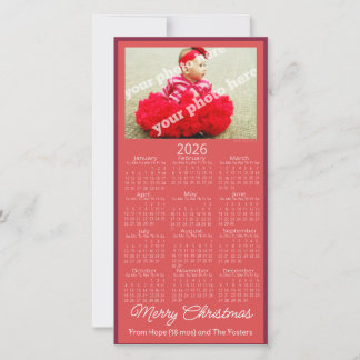 Frohe Weihnachten 2026 Kalender Fügen Sie Ihr Foto