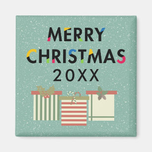 Frohe Weihnachten 20XX Template Kitchen Magnet