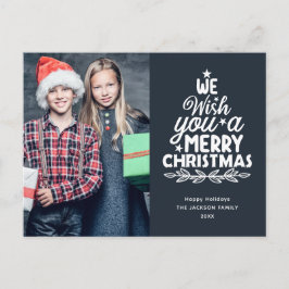 Frohe Weihnachten 2 Fotos Urlaub Postkarte