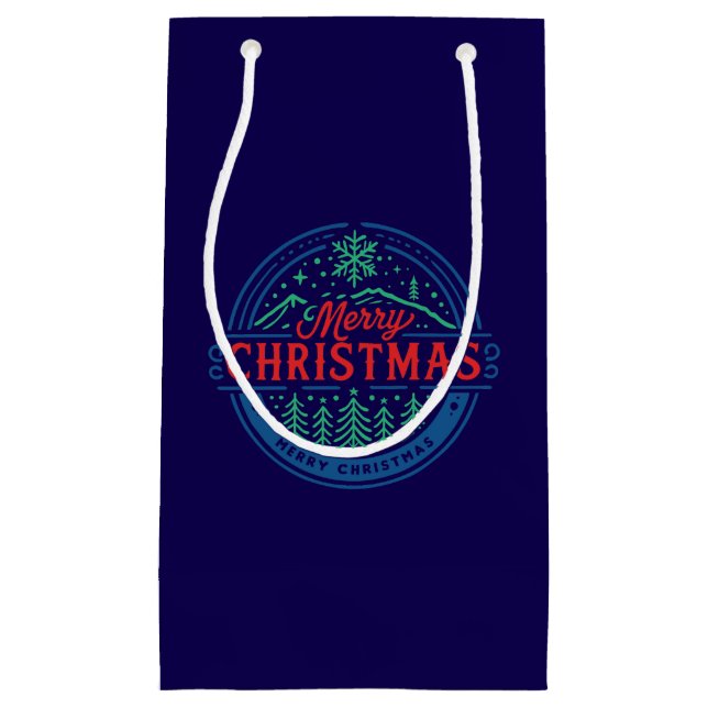 Frohe Weihnachten 2 Kleine Geschenktüte (Vorderseite)