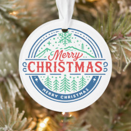 Frohe Weihnachten 2 Ornament