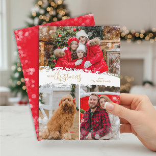Frohe Weihnachten 3 Foto-Collage