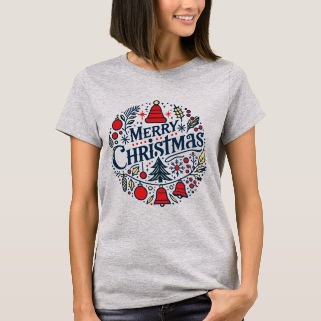 Frohe Weihnachten 3 T-Shirt (Vorderseite)