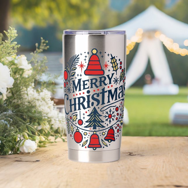Frohe Weihnachten 3 Thermobecher (Hochzeit (gedreht))