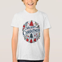 Frohe Weihnachten 3 Tri-Blend Shirt
