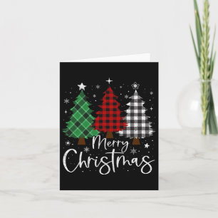 Frohe Weihnachten 3 Weihnachten Bäume Buffalo Kari Karte