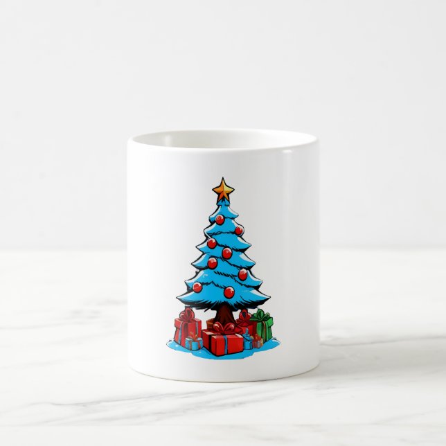 Frohe Weihnachten 3D Kaffeetasse (Mittel)
