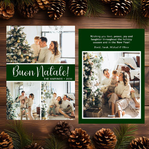 Frohe Weihnachten 4 Foto Flach Grußkarte