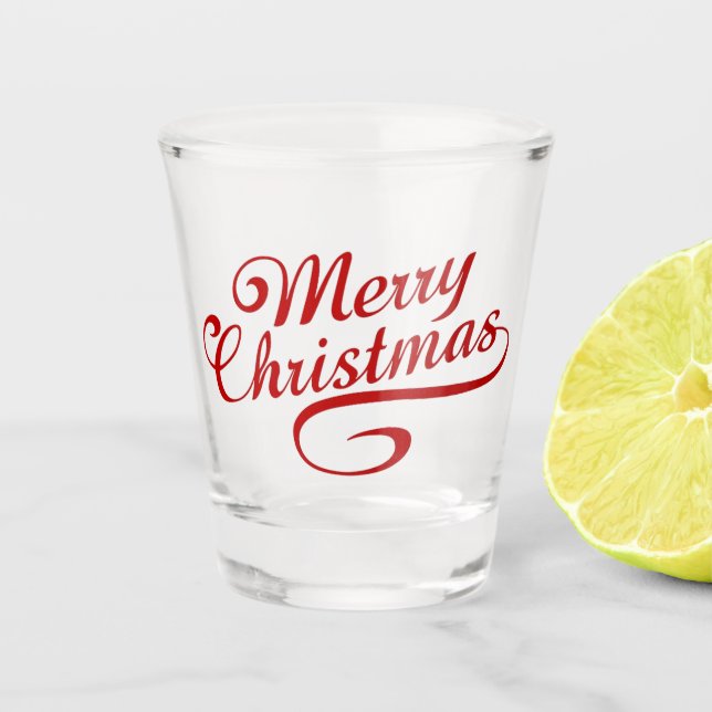 Frohe Weihnachten 5 Schnapsglas (Vorderseite)