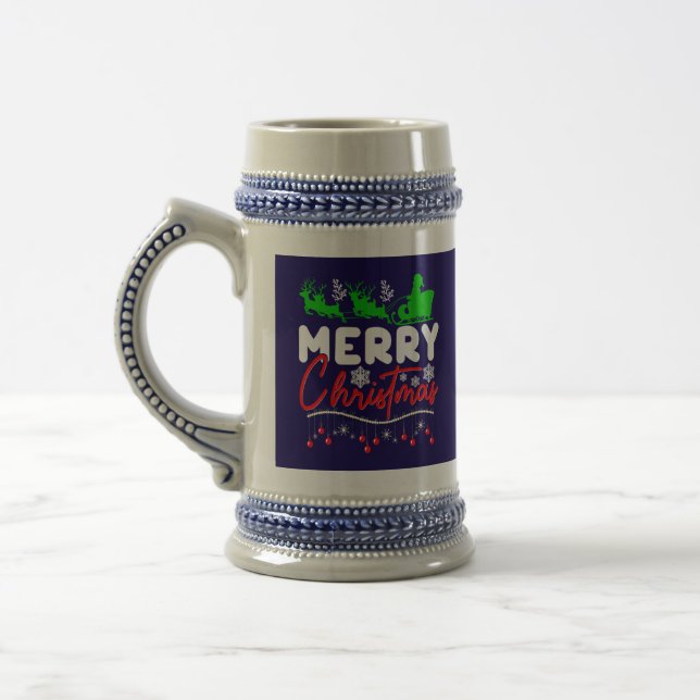Frohe Weihnachten-60842 Bierglas (Links)