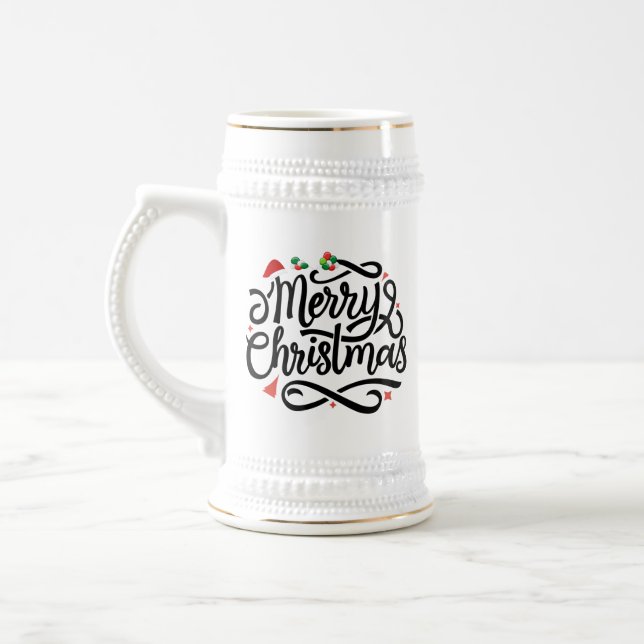 Frohe Weihnachten-61039 Bierglas (Links)