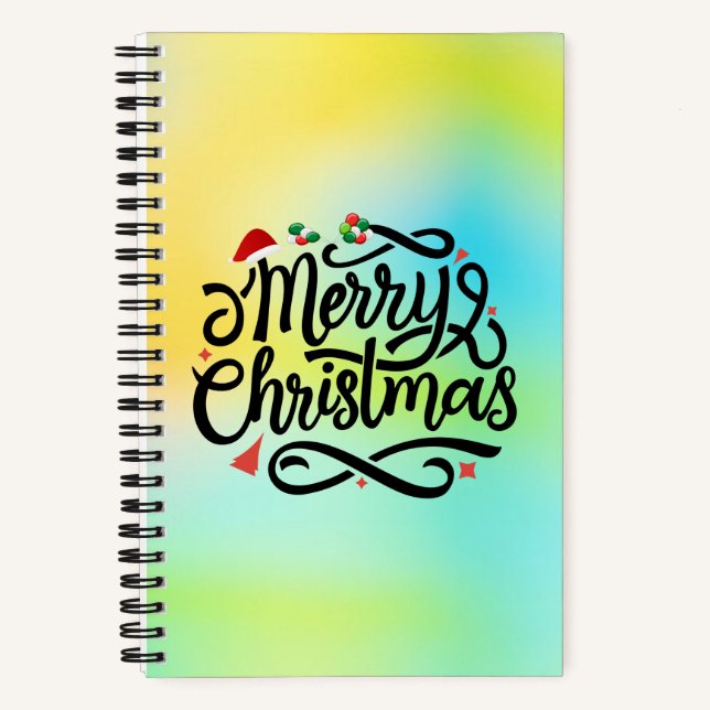 Frohe Weihnachten-61039-Notebook Notizbuch (Vorderseite)