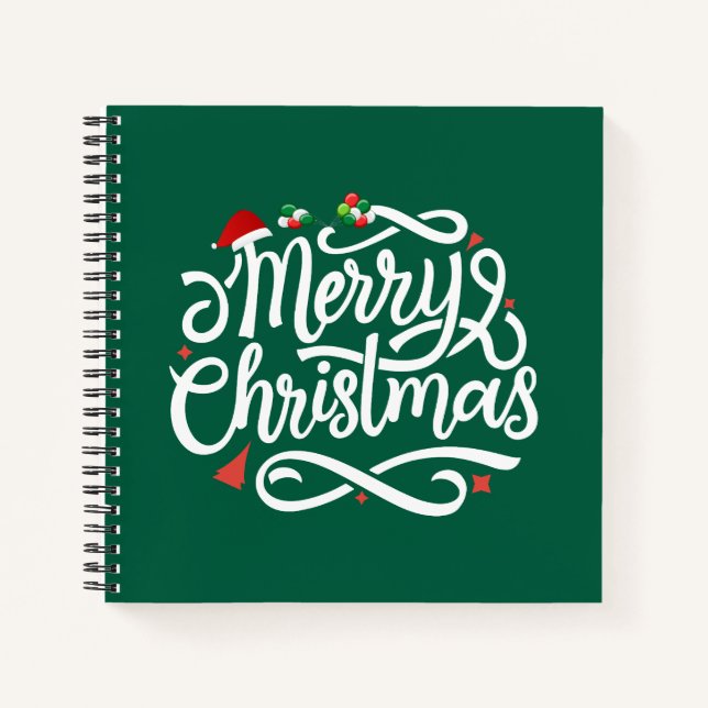Frohe Weihnachten-61039 Notizbuch (Vorderseite)