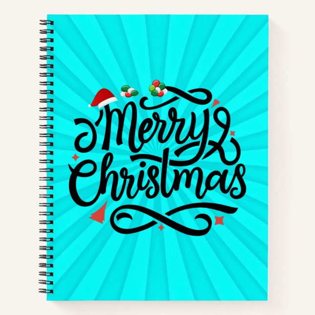 Frohe Weihnachten-61039 Notizbuch (Vorderseite)