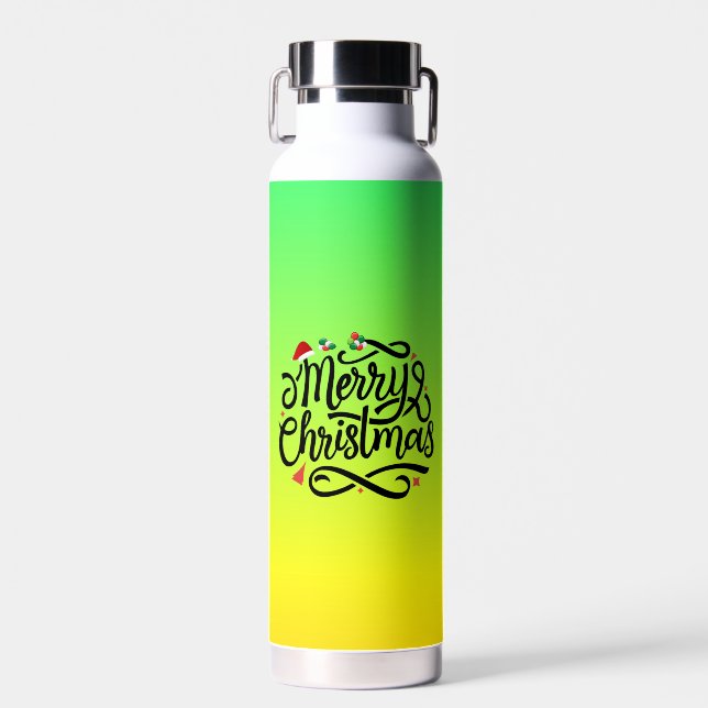 Frohe Weihnachten-61039 Trinkflasche (Vorne)