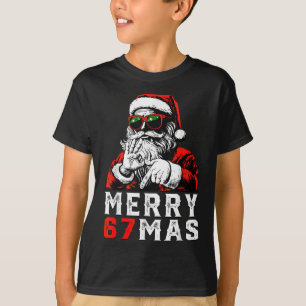 Frohe Weihnachten 6 7 Meme Lustiger Weihnachtsmann T-Shirt