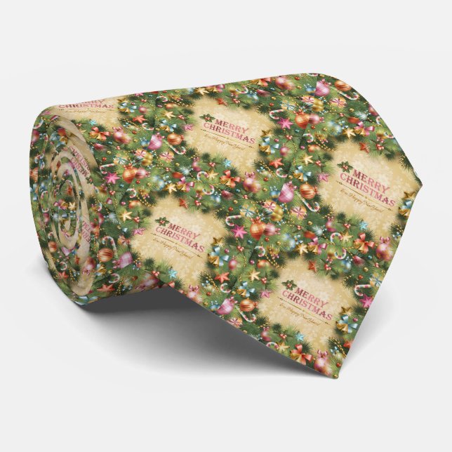 Frohe Weihnachten 74 Krawatte (Gerollt)