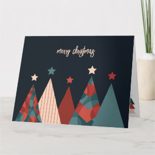 Frohe Weihnachten abstrakten Pinienbaum-Design Karte