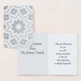 Frohe Weihnachten, Abstrakter Star Folienkarte