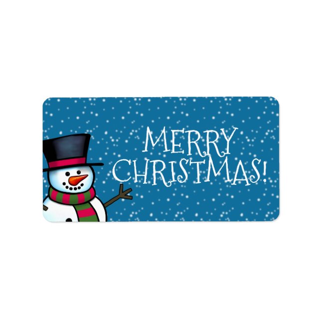 Frohe Weihnachten Adressaufkleber (Vorne)