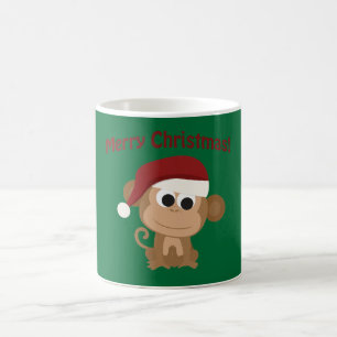 Frohe Weihnachten! Affe Tasse