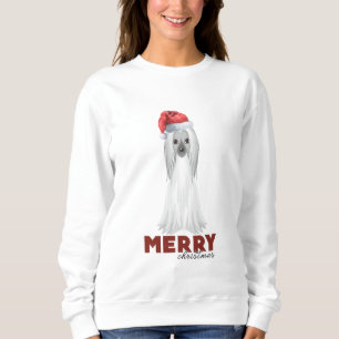Frohe Weihnachten Afghanischer Windhund Dog Sweatshirt