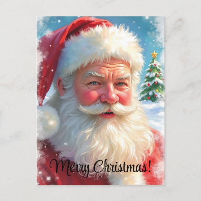 Frohe Weihnachten Ai Generated Santa Clause Postkarte (Vorderseite)