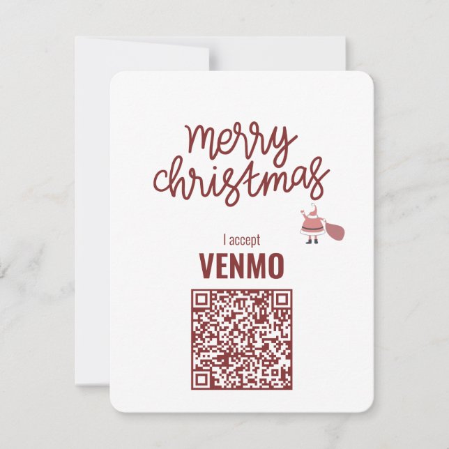 Frohe Weihnachten akzeptiere ich VENMO Funny (Vorderseite)