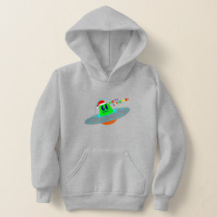frohe Weihnachten Alien Santa scifi Hoodie