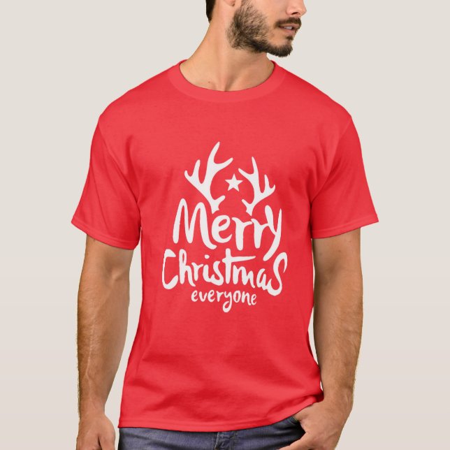 Frohe Weihnachten alle T-Shirt (Vorderseite)