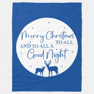 Frohe Weihnachten allen und allen eine gute Nacht Fleecedecke