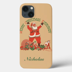 Frohe Weihnachten allen! Vintage Weihnachtsmann Case-Mate iPhone Hülle