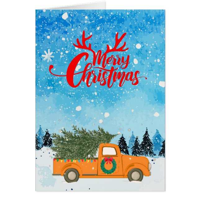 Frohe Weihnachten! Alte Farm LKW Weihnachtsbaum (Vorne)